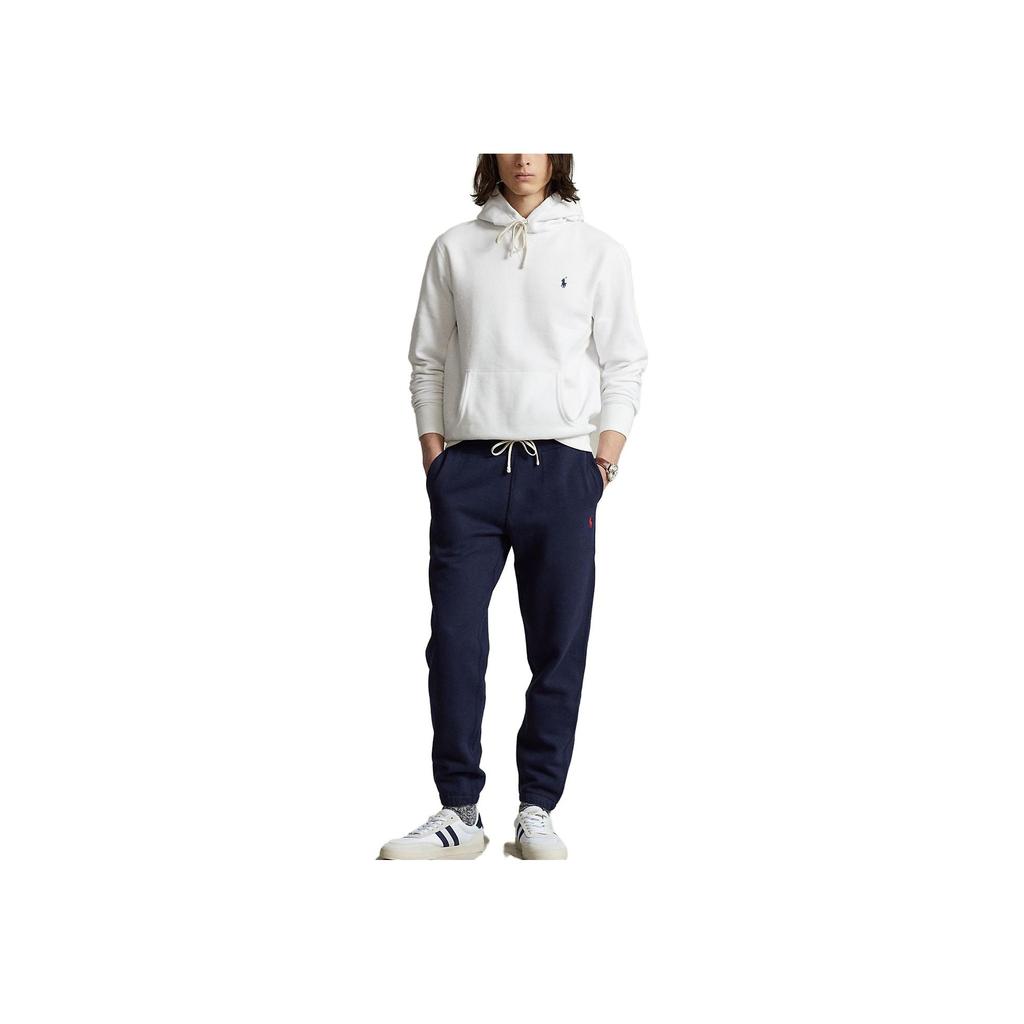 Polo Ralph Lauren Ss23 Solid Color Logo Embroidered Drawstring Cuffed Knit Sweatpants Men Bottoms Blue MNPOPNT1BQ20053-410