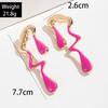 Fashion Multi-color Alloy Dripping Oil Irregular Earrings Niche Personality Liquid Design Sweet Cool Earrings