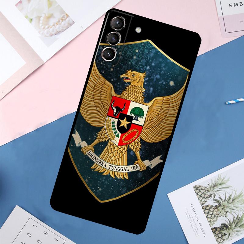 

Чехол-карта с флагом Индонезии для Samsung Galaxy S25 Ultra S21 S22 S24 S23 Ultra S9 S10 Plus S21 FE S25 FE Задняя крышка Galaxy S24Ultra