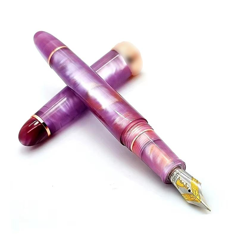 Pluma Fuente Kaigelu 356 de Resina con Clip Dorado Punta EF/F/M Hermosos 5 Colores Pluma de Tinta para Regalo de Escritura Oficina Negocios Hogar