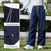 Baleno Women's Spliced Wide-Leg Cargo Pants