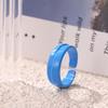 Dongdaemun design ring ring simple metal spray paint cold wind personalized opening ring