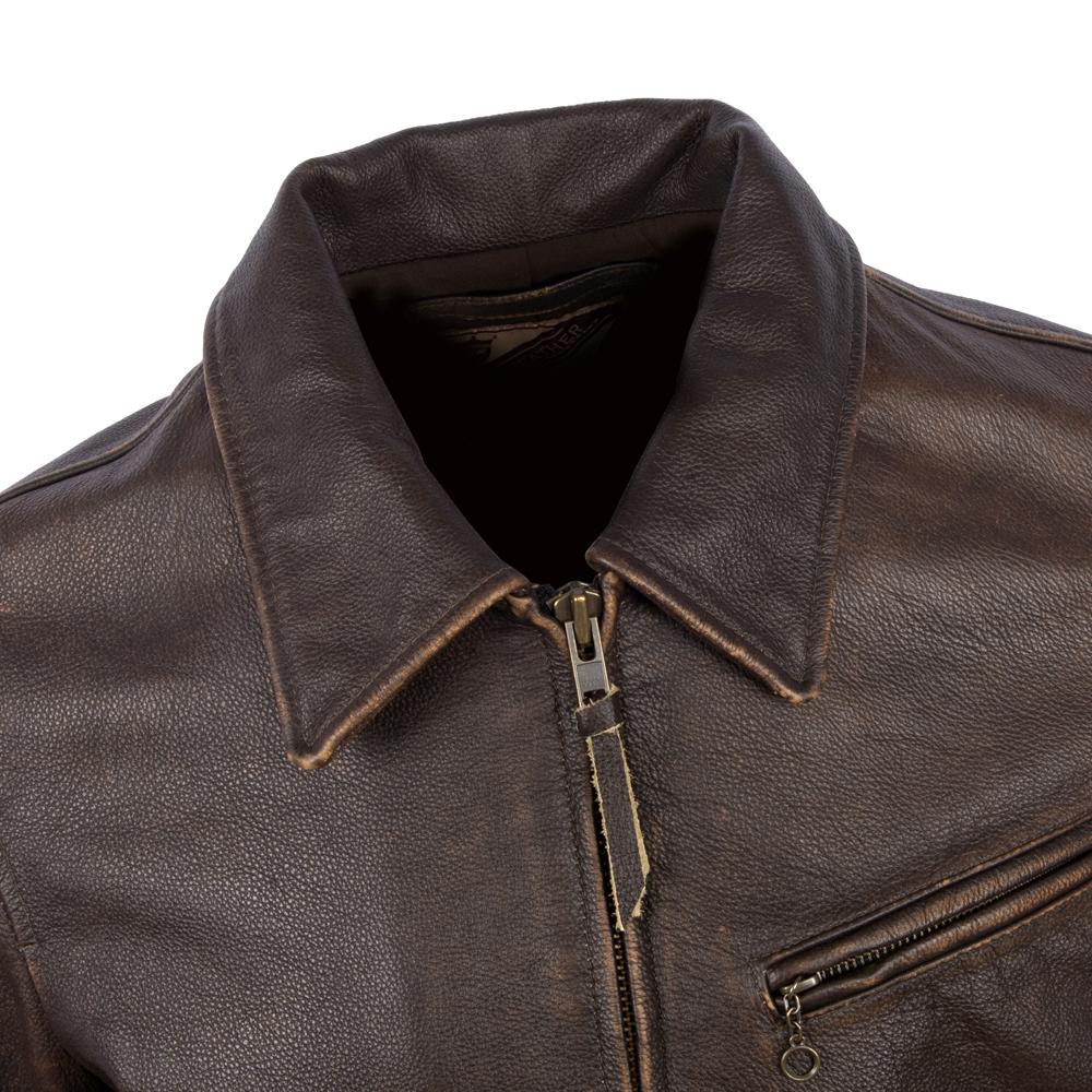 1930 Vintage Yellow Brown Genuine Cow Men Leather Jacket Men's Coat Biker Jacket Slim Fit Spring Autumn