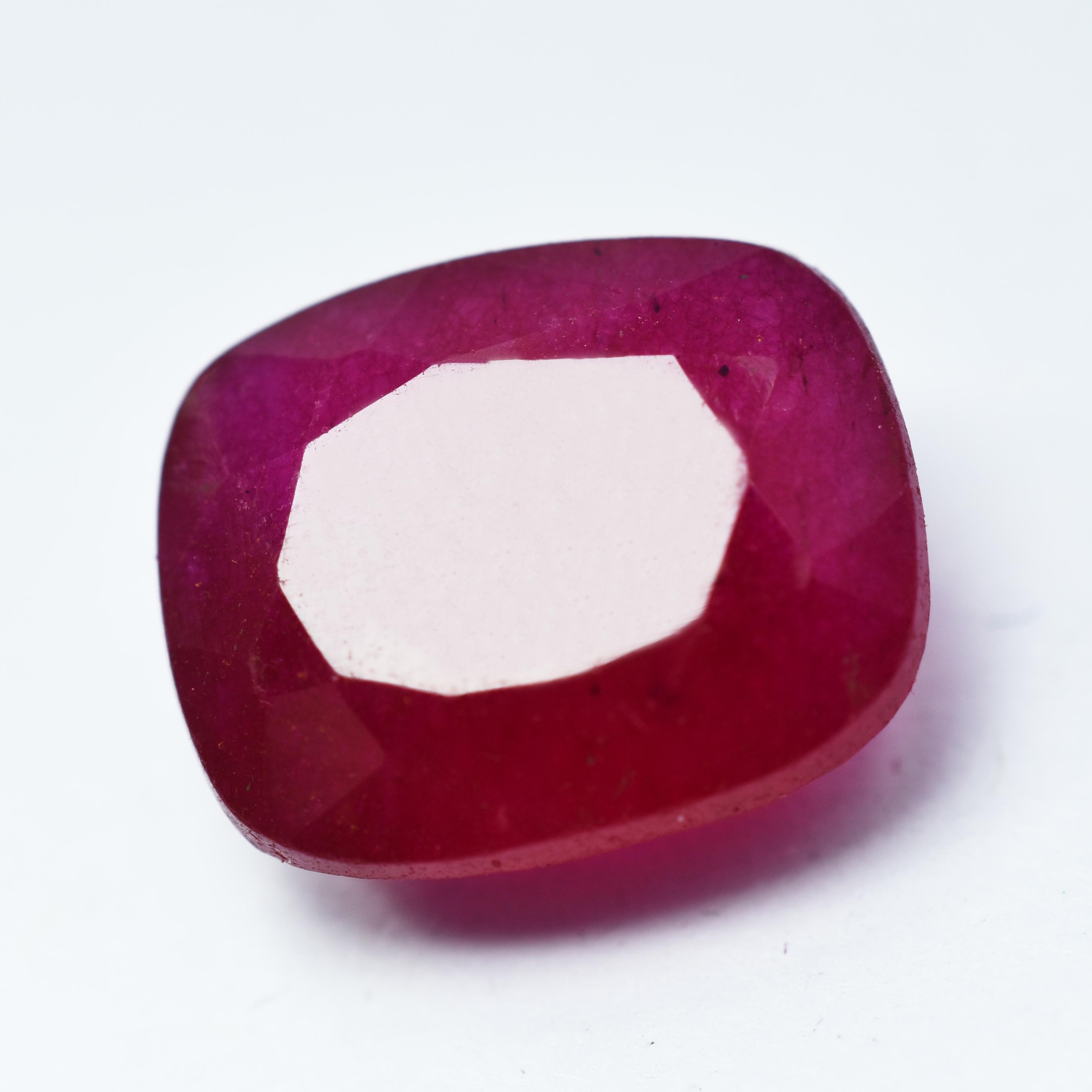 

8.15 Каратів Кушон Огранювання Червоний Рубін Натуральний СЕРТИФІКОВАНИЙ Вільний Камінь Приголомшлива Якість S-986 13.7 mm approx червоний