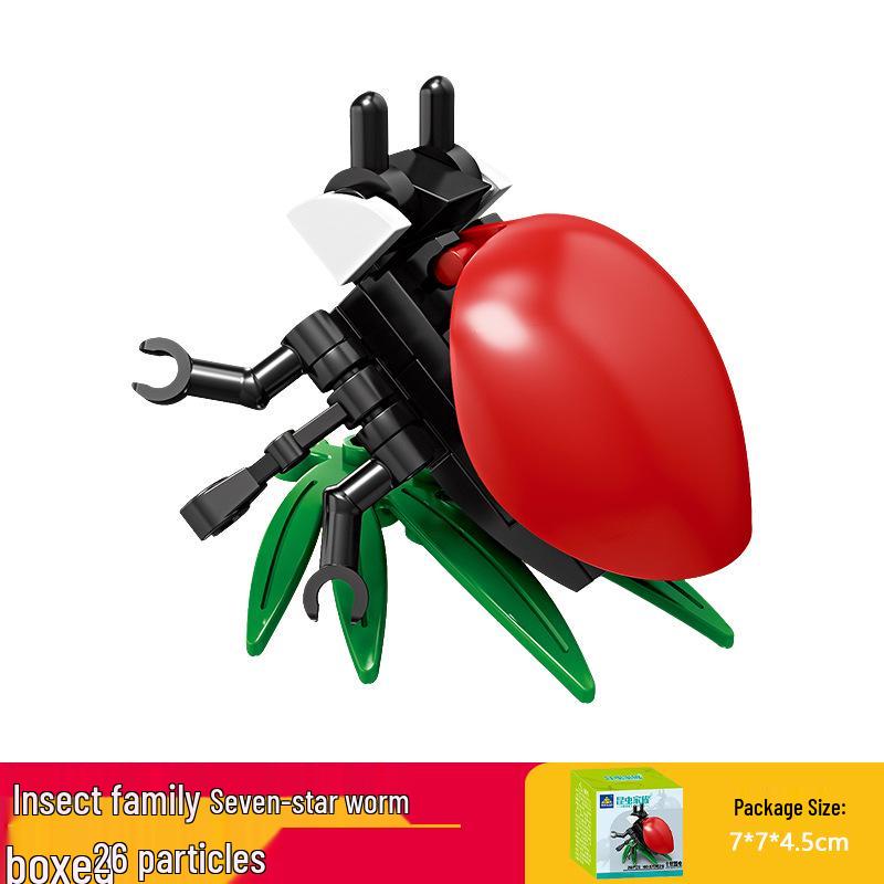 Kai Zhi Compatible Lego Insect Toy: Mantis Model Building Blocks for Kids, Educational Animal Jigsaw Puzzle Gift