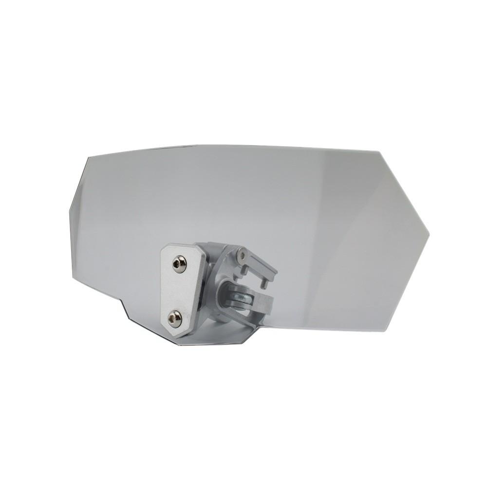 Durable Motorcycle Windshield Screen Available In Clear And Gray Variants