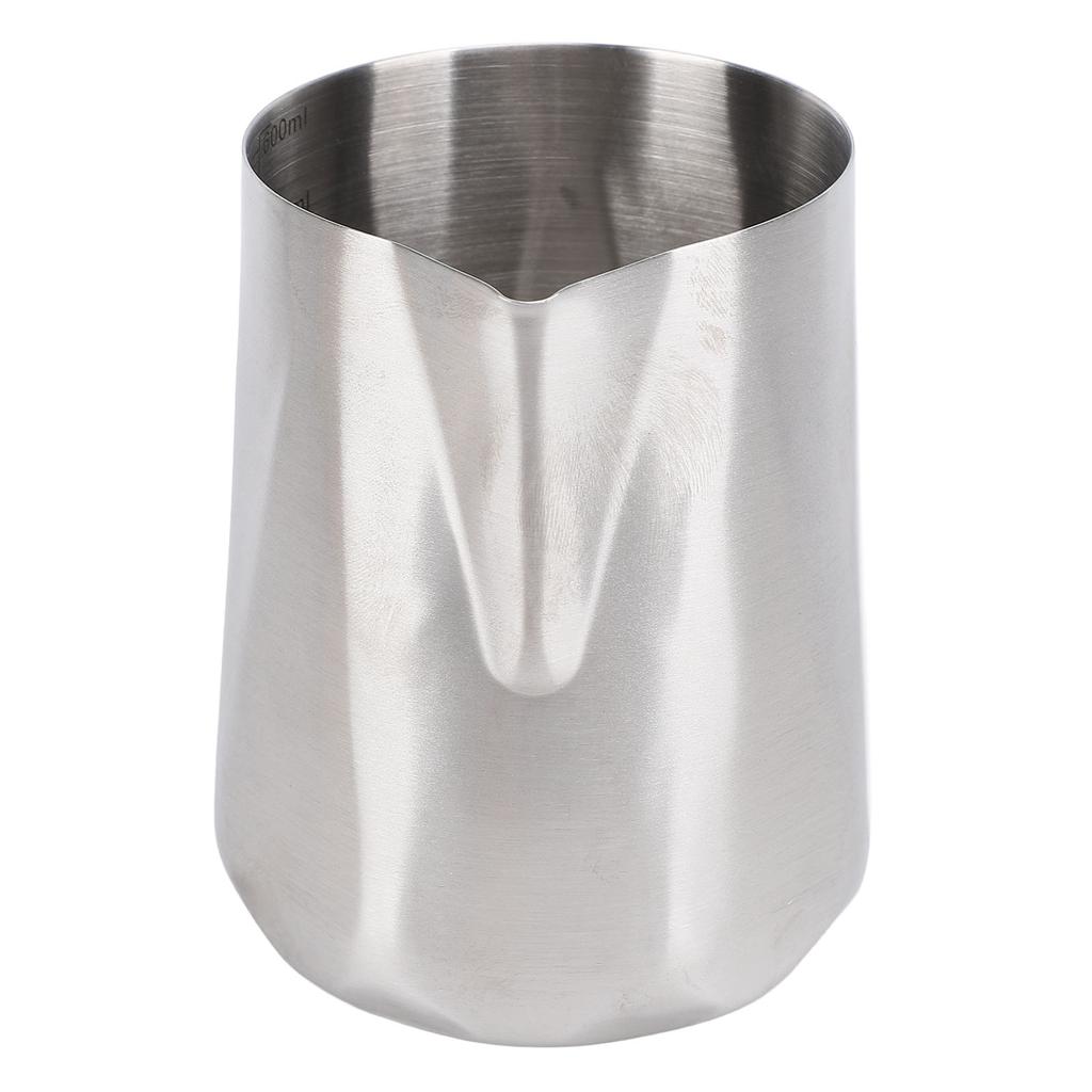 Milchaufschäumkännchen 304 Edelstahl Professionell Spitz Ausgießer Rautenmuster Kaffee Latte Art Kännchen für
