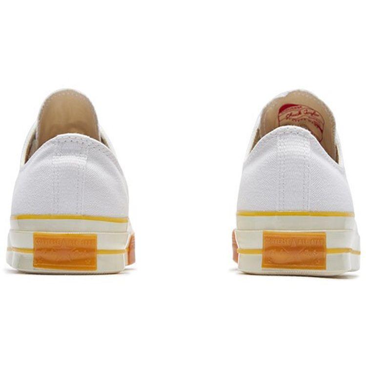 Converse 1970s Pop Toe Low Top Canvas Shoes Unisex Sneakers White Orange 165722C