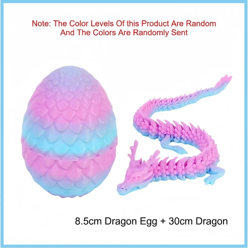 3D Mini Chinese Dragon Surprise Egg Movable Joint Tabletop Decoration Collectible Gifts And Toys Home Dragon Articulated