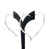 Great TIFFANY&Co. Pierce Elsa Peretti Open Heart Hoop Silver AG925 Women Used