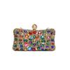 Shiny Evening Banquet Bag Crystal Sequin Bling Colorful Rhinestone Shoulder Bag Clutch Bag Pearl Chain Crossbody Bag Wedding