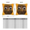 Tung Tung Tung Sahur Face Square Pillow Cases Italian Brainrot Cushion Covers Customized Decorative Pillowcase for Car 40x40cm