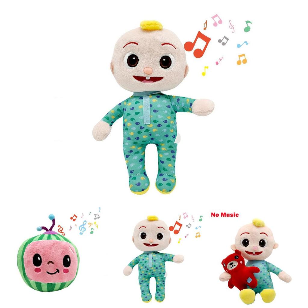 Adorable Juguete Musical Kawaii Cocomelon Sandía con 8 Canciones en Inglés y Confort de Peluche