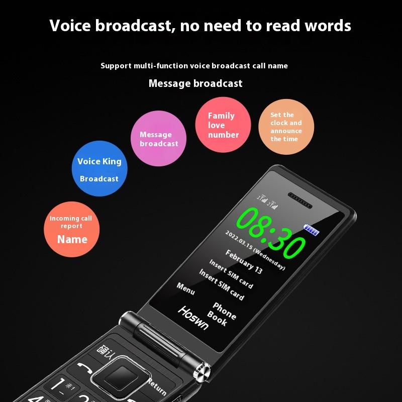 4G Full Netcom Telefon Clapetă Mașină pentru Bătrâni Ecran Mare Caractere Mari Volum Tare Standby Lung Telefon Mobil pentru Bătrâni Telefon Mobil pentru Bătrâni