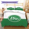 FC St. Gallen Pattern Bedding Set Quilt Cover Pillowcase Home Decor Gift (1 * duvet cover + 2 * pillowcase, without core)