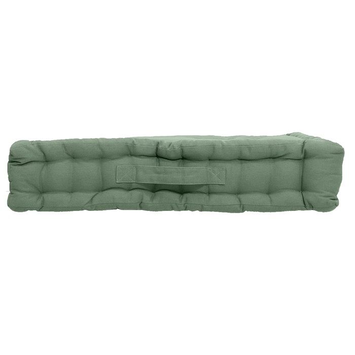 Plain Floor Cushion 50 X 50 Cm Panama Clay Green