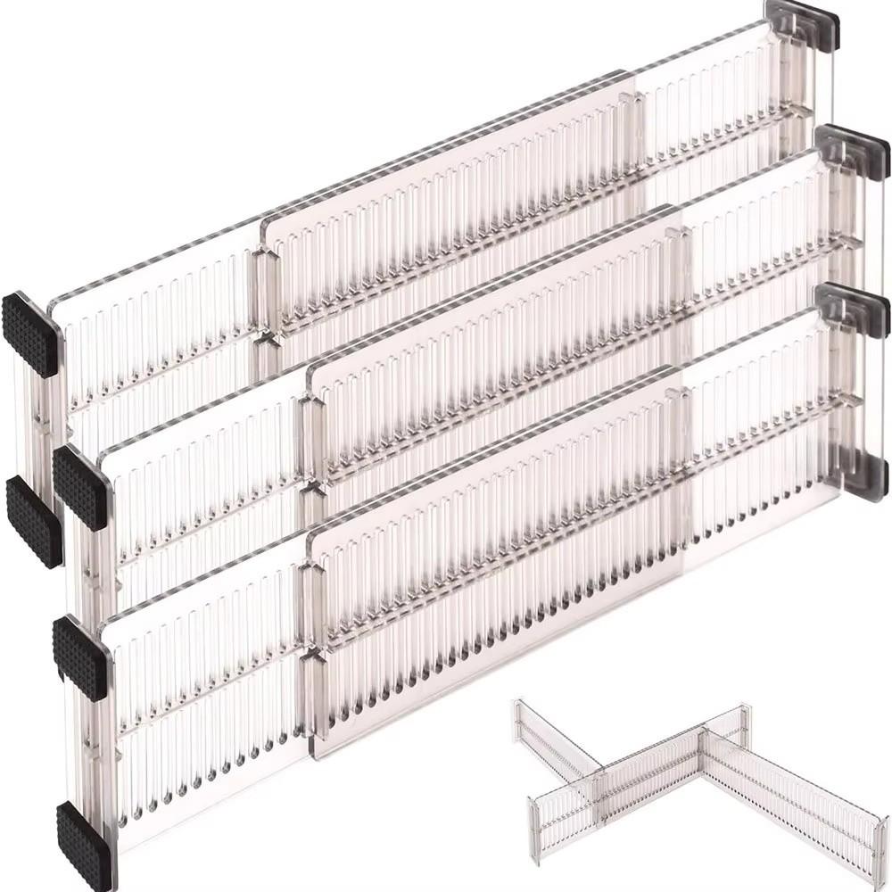 2/4/6Pcs Adjustable Drawer Partition Board 10.8-20inch Drawer Divider Organizers Bedroom Dresser