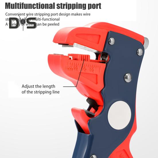 Selbsteinstellender Abisolierer mit Tiefenanschlag, Rutschfester Griff, Ergonomisches Design, Einfach zu verwendender tragbarer Abisolierer