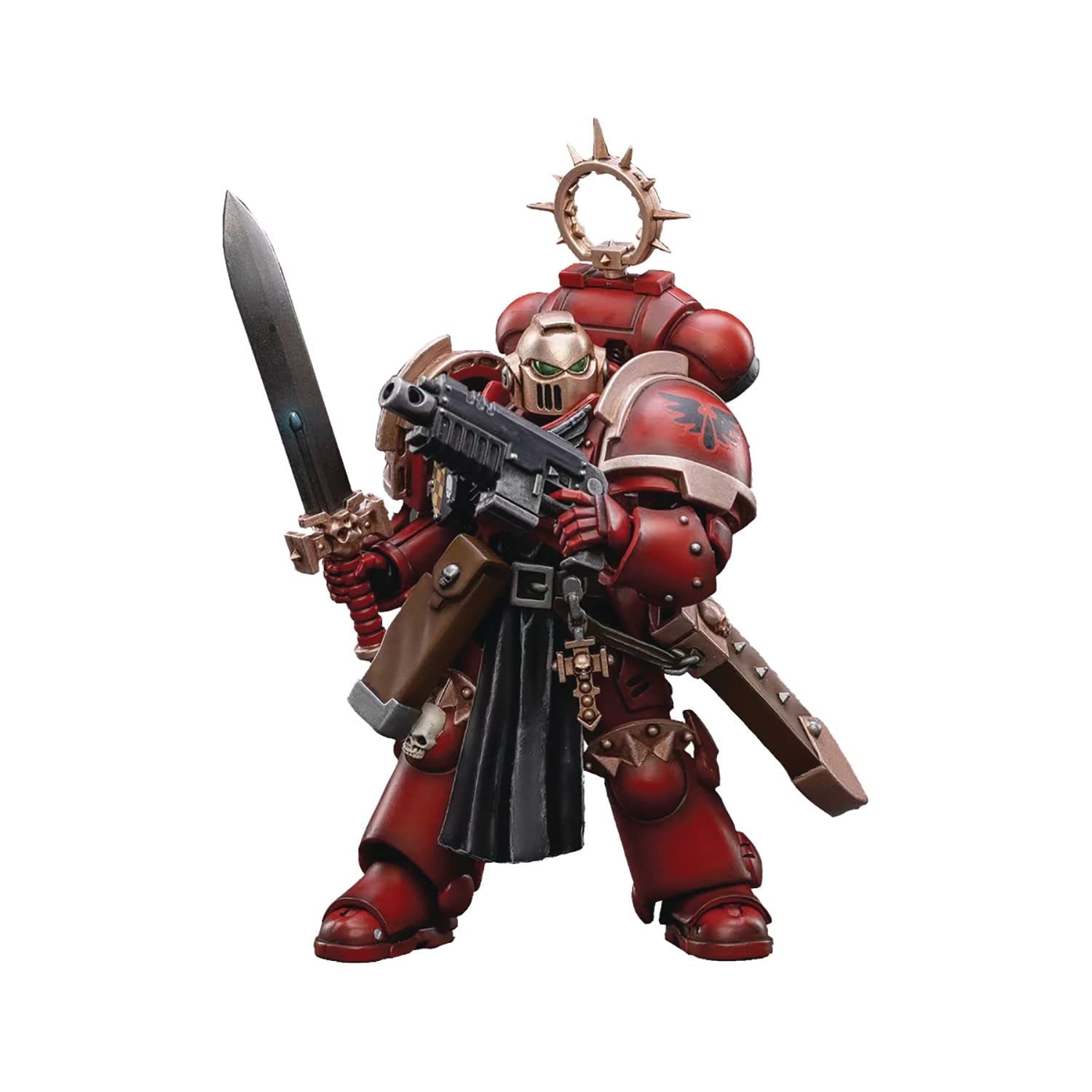 

JOYTOY Warhammer Primaris Космический десантник Кровавый Ангел Ветеран Гвардии Клинка Масштаб ABS ПВХ Экшн-фигурка 40,000 1/18 и Предварительно окрашенная