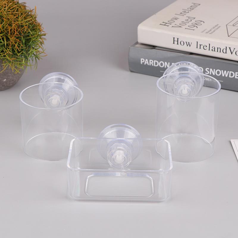 Fish Tank Feeding Ring Transparent Acrylic Rectangle Round Shape Aquarium Suspensible Feeder For Tank Floating Food Dispenser
