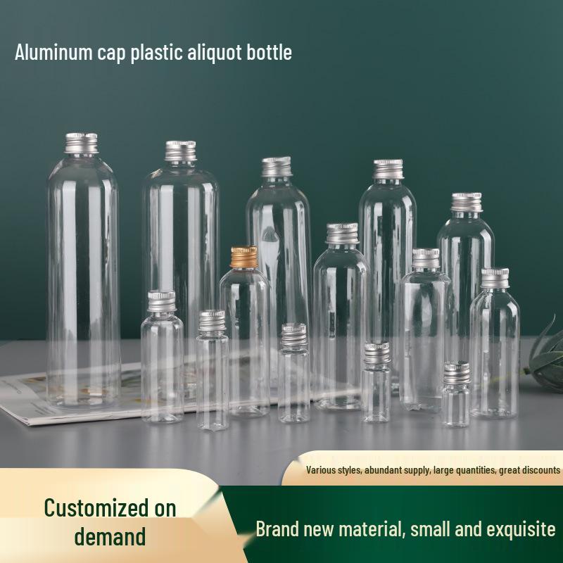 100ml Plastic Bottles with Gold/Silver Aluminum Caps for Fish Medicine