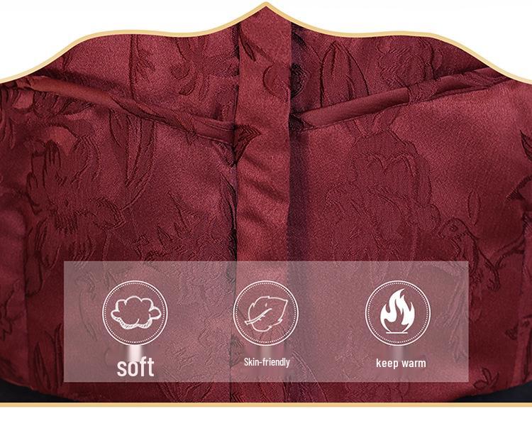 Elegant Winter White Duck Down Jacket for Middle-Aged & Elderly Women - Short, Chinese Style