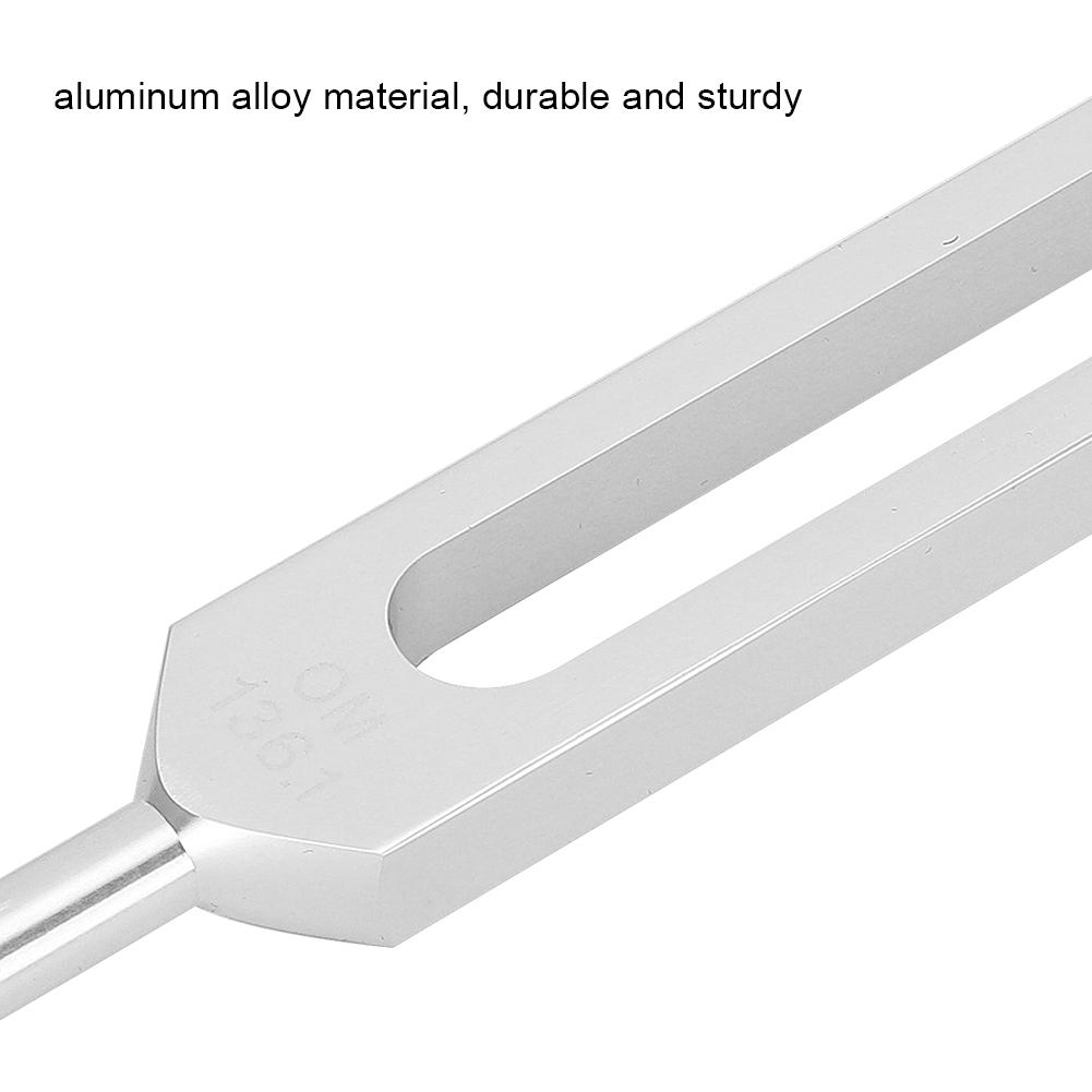 OM136.1HZ Aluminum Alloy Tuning Fork Wood Hammer Sound Healing Therapy Tool Set