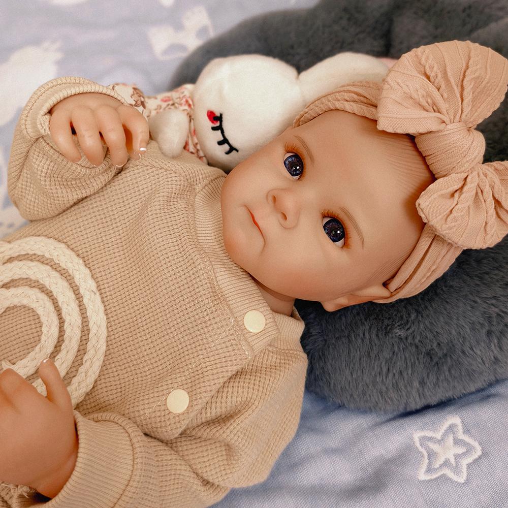 

Мягкие силиконовые куклы-реборн с полным телом 48 см, реалистичные новорожденные девочки, раскрашенные как настоящие дети, куклы для малышей, игрушки, подарки Full vinyl body doll