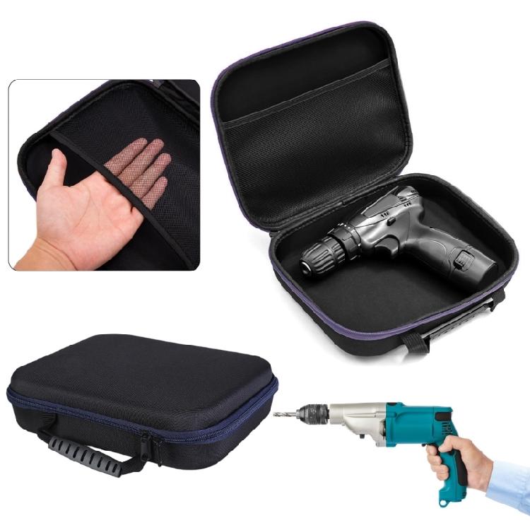 Drill Tool Bag Storage Case with Handle, Electric Grinder Drill Bag Zippers Pouches Replacement for Electric Drill Tool