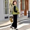 Stylish Spring Three-Piece Set: Chinese-Style Vest, Inner Top, and Pants for Middle-Aged and Elderly Women