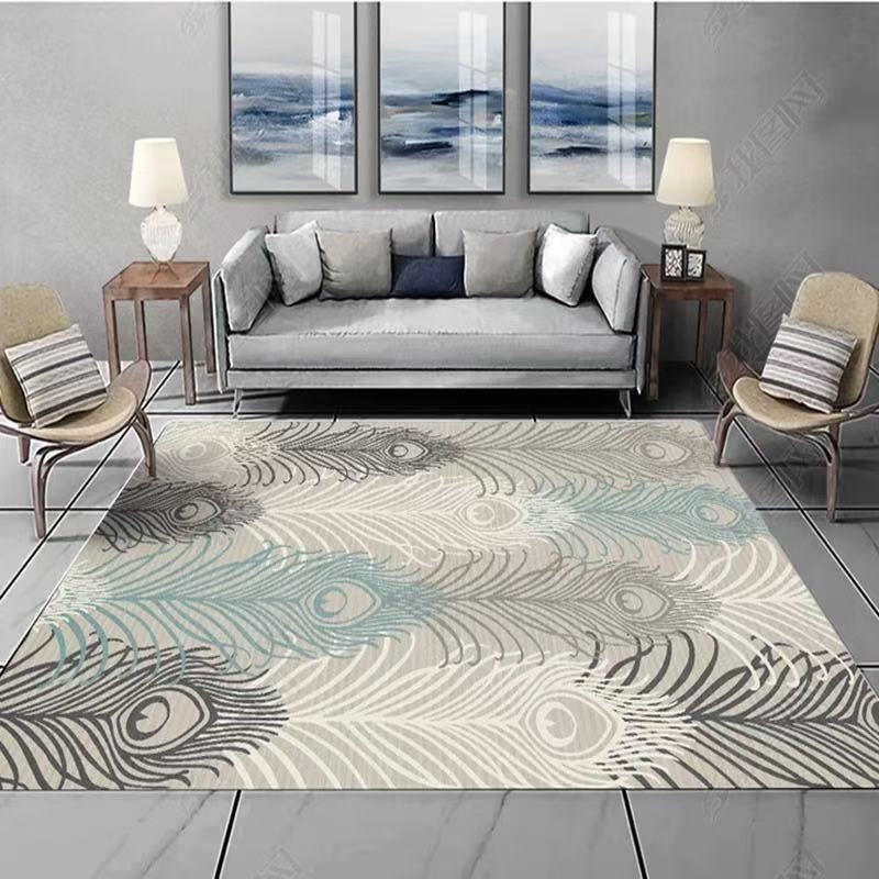Light Luxury High-End Flannel Carpet Anti-Slip For Living Room Sofa Stain-Resistant Foot Mat For Bedroom Home Decoration