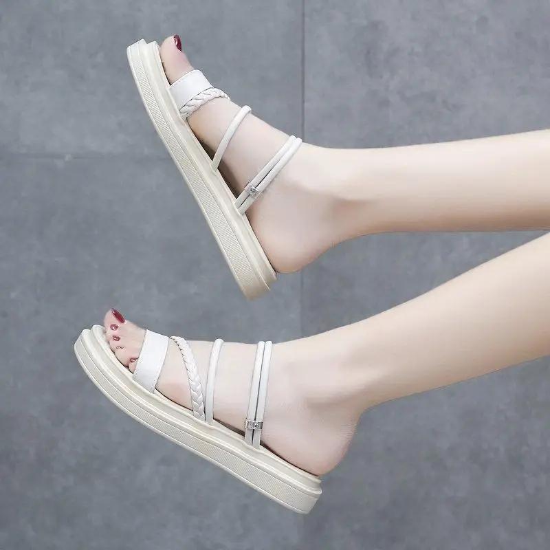Fashion Platform Height Summer Woman Shoes Sale New Breathable Fashion Chic and Elegant Luxury 2025 Original on Offer Sandals for Women