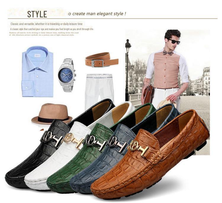 Mocasini casual din piele pentru bărbați - Design britanic elegant, perfecți pentru primăvară și toamnă, disponibile mărimi mari