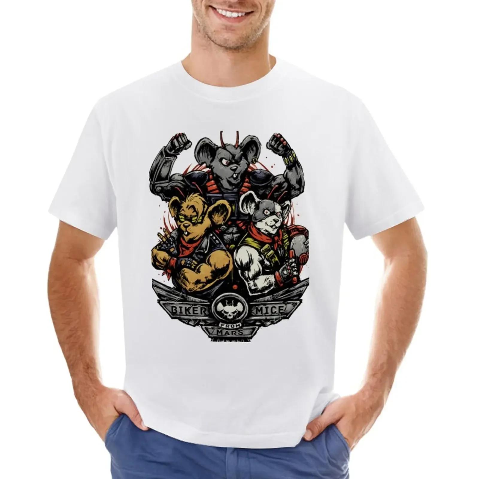 

Футболка для мальчиков с принтом животных, однотонная, забавная, мужская, Байкеры с Марса, топы, одежда, оверсайз, с графикой, мультяшная, повседневная XXXXXL белый