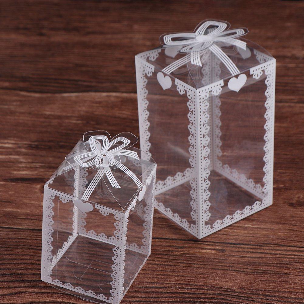 Transparent Box Cake Packing Chocolate Gift Packaging Box Wedding Favor Gift Boxes Candy Box