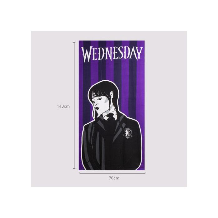 Beach Towel or Bath Sheet WEDNESDAY - 70x140 Cm - Addams Family