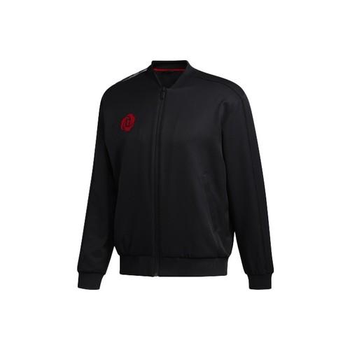 adidas Men s Fitted Basketball Sports Pilot Jacket with Back Print, Black S чёрный