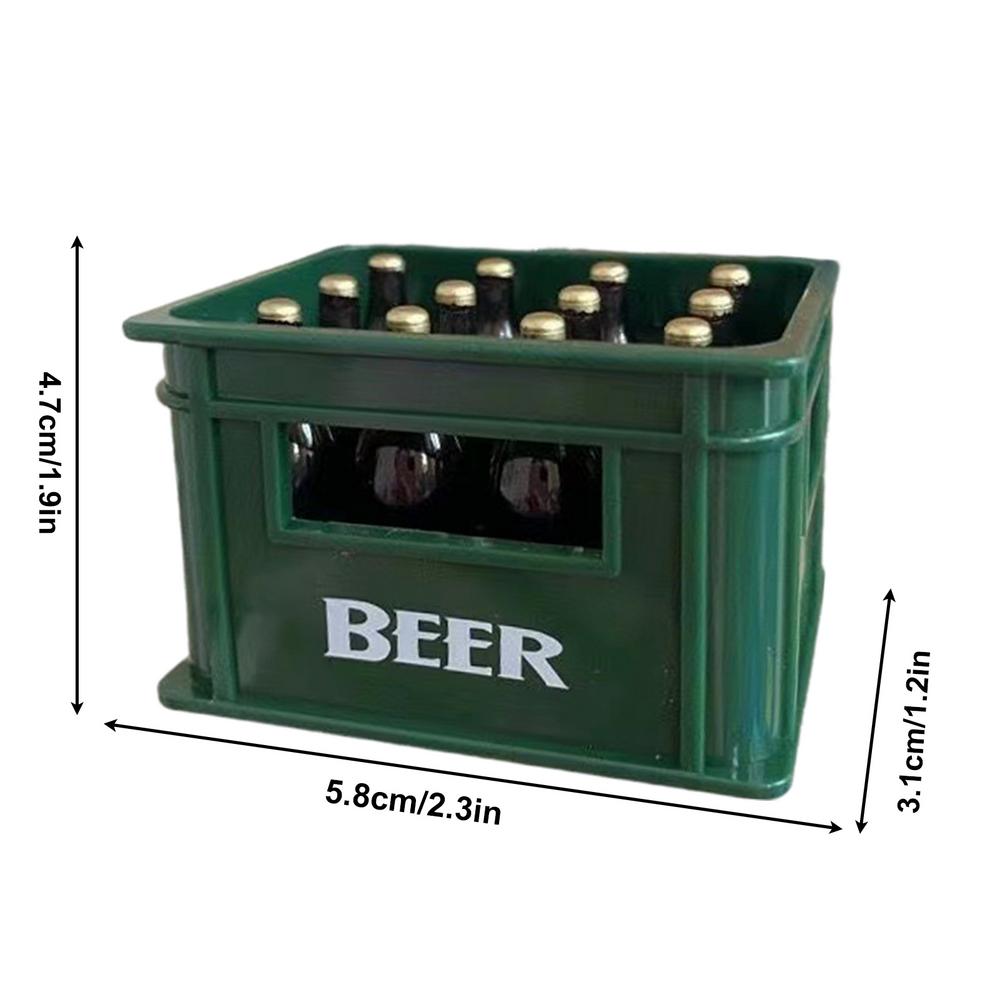 Mini Beer Drink Bottle Beer Box Drink Box Bar Kitchen Opener Fridge Magnet Creative Simulated Beer Case Magnetic Bottle Opener