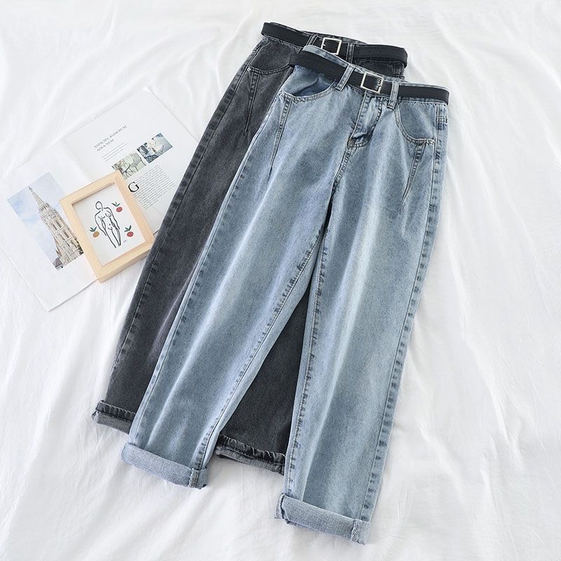 High Waist Jeans Women Harem Pants Loose Casual Plus Size High Street Denim Trousers Pants