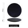 Nordic Style Black Ceramic Flat Dinner Plate