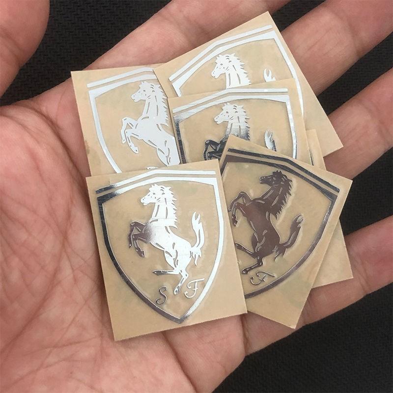 Fashion 3D Car Emblems Stickers For Ferrari 458 488 599 612 FF F12 Waterproof Dirt-proof Creative Decoration Sticker Accessories