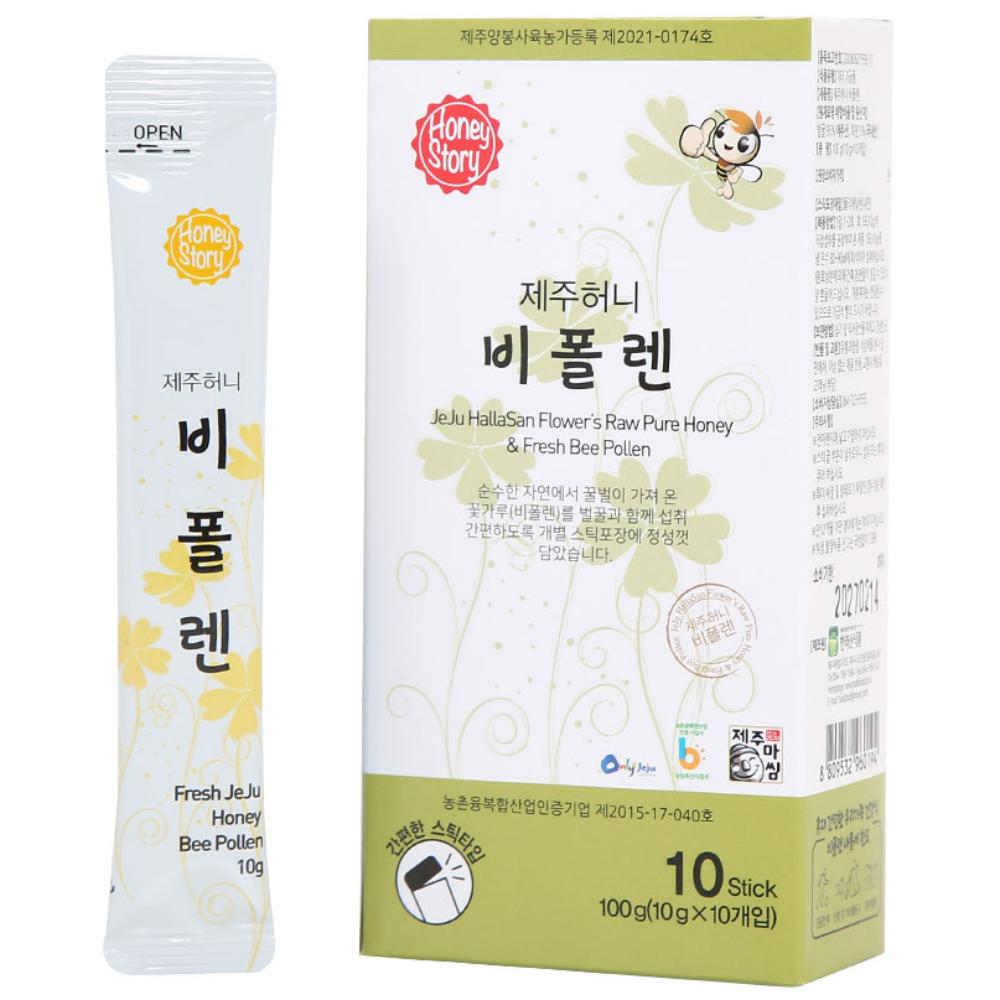 Jeju House Hallasan Healthy Jeju Honey Bee Pollen Sticks 10 pcs 10g