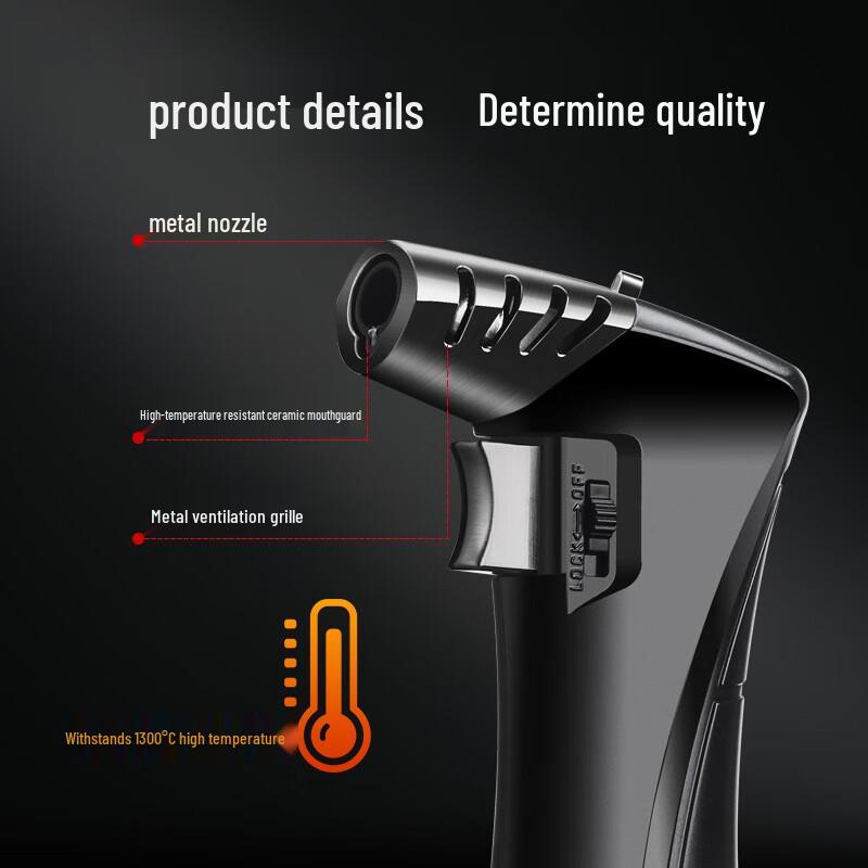 Zhi Shi Windproof Direct-Jet Metal Torch