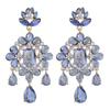 Fashion Lady Geometric Crystal Earrings With Irregular Design For Elegant Occasions