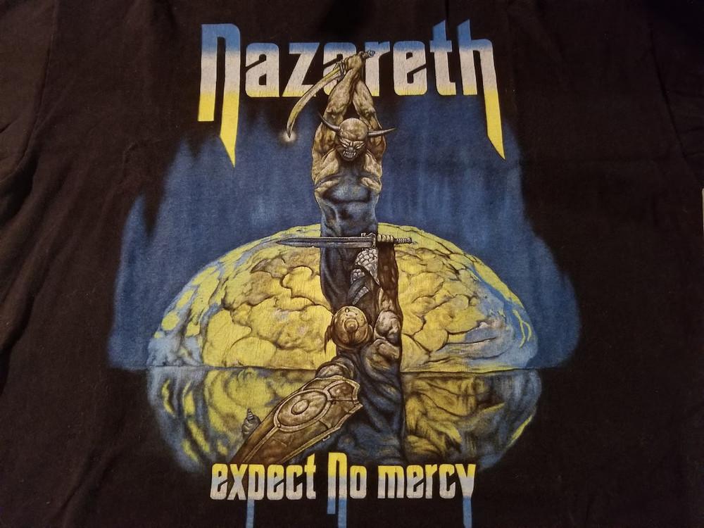 Nazareth Expect No Mercy Shirt Short Sleeve Men Black Unisex T-Shirt S