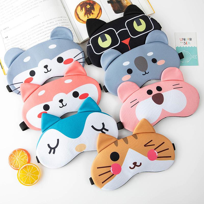 Anime Sleeping Eye Mask Søt Blindfold Eye Cover Mask Eyepatch Reise Hjem Øyne Slapp av Maske Øyenskygge