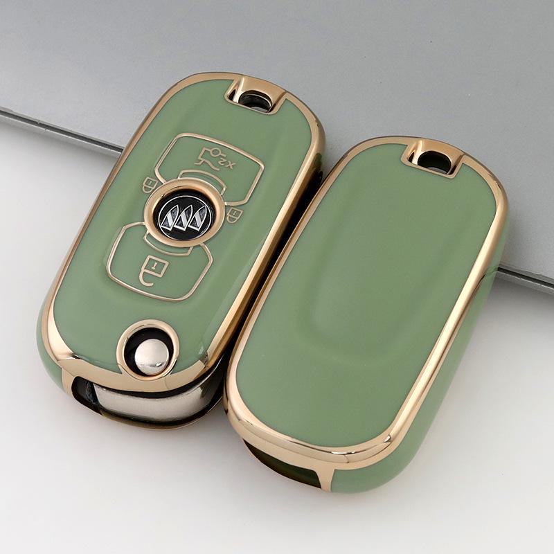 

Складной чехол для ключа с золотой окантовкой для Buick Verano, GL6, Encore GX, Excelle