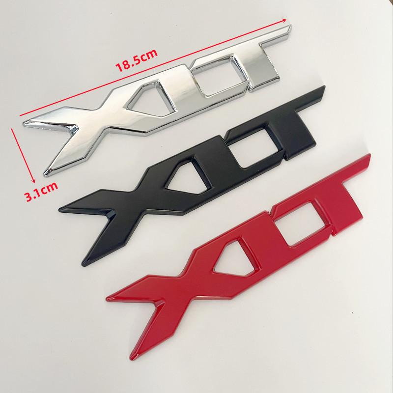 3D Metal Chrome Red Black Logo XLT Emblem Car Badge Rear Trunk Decal For Ford RANGER XLT Sticker Accessories