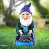 Garden Gnome Statues Outdoor Decoration Resin Solar Light Outdyoor Statue Led Garden Decoration Windproof Lamp Ornaments