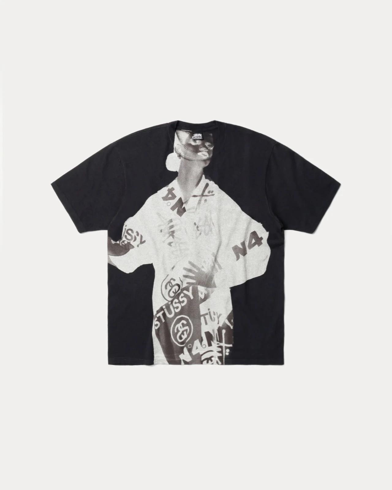 Stussy Paris Tee Faded Black S